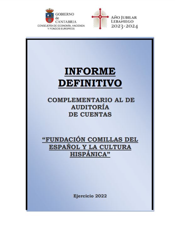 Informe complementario de cuentas 2022