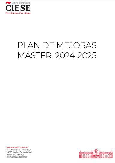 Plan de mejoras Máster ELE