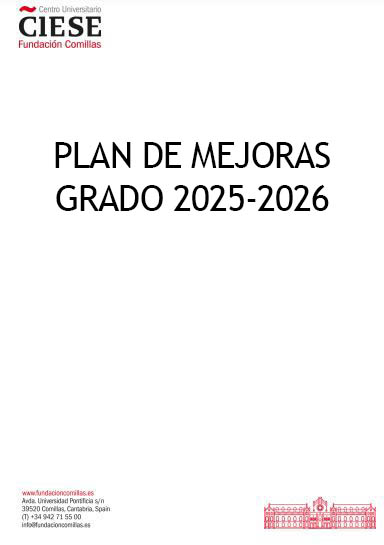 Plan de mejoras Grado