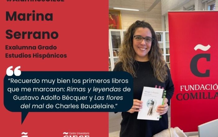 Marina Serrano exalumna grado Estudios Hispánicos CIESE-Fundación Comillas