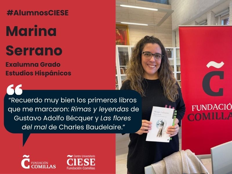Marina Serrano exalumna grado Estudios Hispánicos CIESE-Fundación Comillas