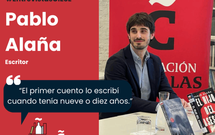 Escritor Pablo Alaña en Biblioteca Fundación Comillas